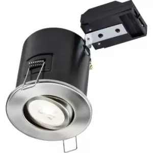 Knightsbridge - Tilt GU10 Fire-Rated Downlight - Chrome 230V IP20 35W