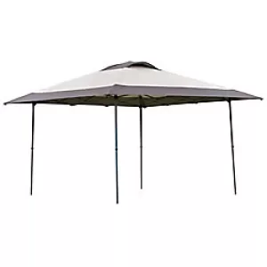 Outsunny Foldable Gazebo Brown 2840 x 3900 x 3900 mm