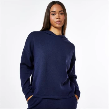 Jack Wills Lounge Knitted Hoodie - Blue