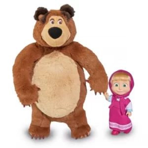 Masha & The Bear 12cm Doll With 25cm Bear Playset