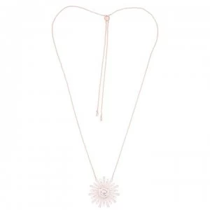 Swarovski Sunshine: Necklace Lng Czwh/Ros - Gold