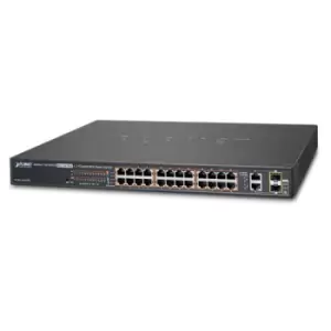 FGSW-2624HPS - L2 - Gigabit Ethernet (10/100/1000) - Full duplex - Power over Ethernet (PoE) - Rack mounting - 1U