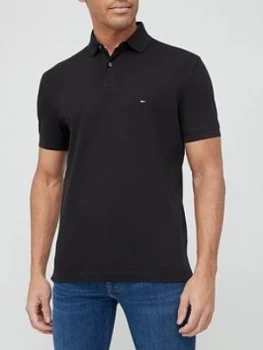 Tommy Hilfiger Classic Regular Fit Polo Shirt - Black, Size S, Men