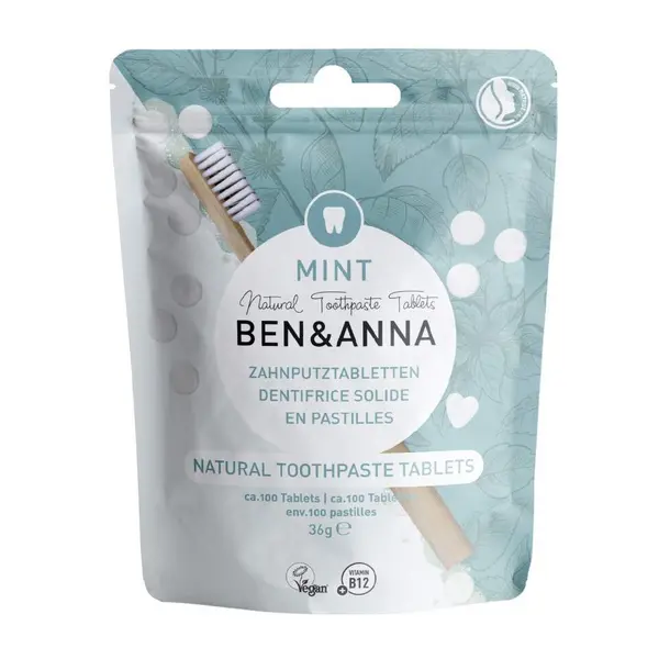 Ben & Anna Mint Natural Toothpaste Tablets 36g