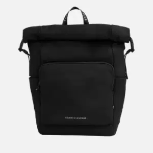 Tommy Hilfiger Mens Skyline Rolltop Backpack - Black