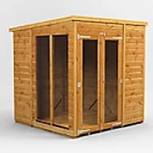 Power Garden Shed 66PPSH Golden Brown 6x6