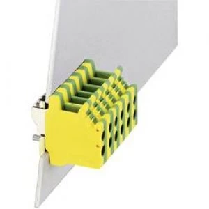 Universal series terminal DFK 4 PE Phoenix Contact Green yellow