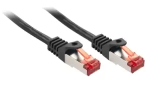 Lindy Cat.6 S/FTP 0.5m networking cable Black Cat6 S/FTP (S-STP)