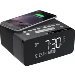 PURE Siesta Charge DAB+/FM & Blutooth with Qi Wireless Charging Pad In Graphite