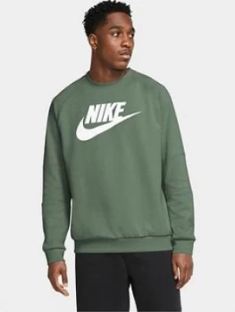 Nike Sportswear Modern Crew Sweat, Green Size M Men