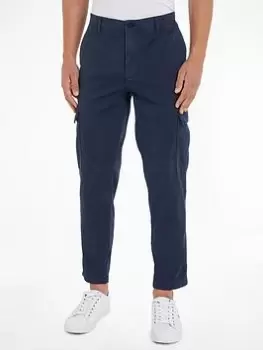 Tommy Hilfiger Chelsea Cargo Gabardine Gmd, Blue, Size 32, Inside Leg Regular, Men