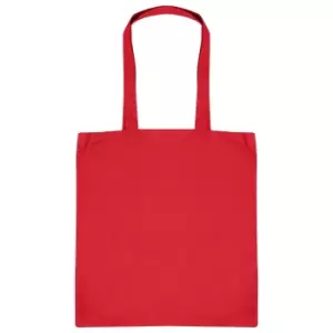 Absolute Apparel Cotton Shopper Bag (One Size) (Red)