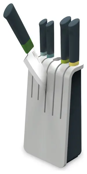 Joseph Joseph Joseph Joseph Duo 5pc Knife Block With 5 Knives Set - Grey