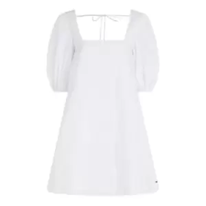 Tommy Hilfiger AMD Org Co Knee Dress - White