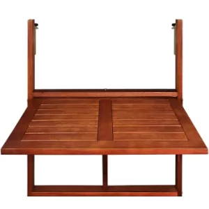 Hanging Balcony Table Acacia Wood 65x45x87cm FSC -certified