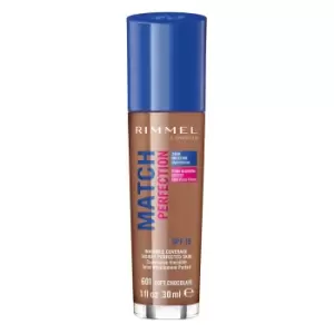 Rimmel Match Perfection Foundation 30ml (Various Shades) - Soft Chocolate