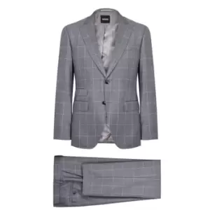 Boss 2 Piece Check Shirt - Silver