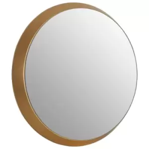 Athena Round Wall Mirror Small Golden