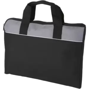 Bullet Tampa Conference Bag (Pack Of 2) (38 x 2.5 x 28cm) (Solid Black/Grey)