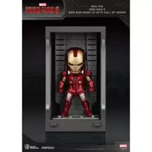 Iron Man 3 Mini Egg Attack Action Figure Hall of Armor Iron Man Mark VII 8 cm