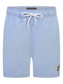 Lyle & Scott Boys Classic Swim Shorts - Chambray Blue, Chambray Blue, Size Age: 10-11 Years