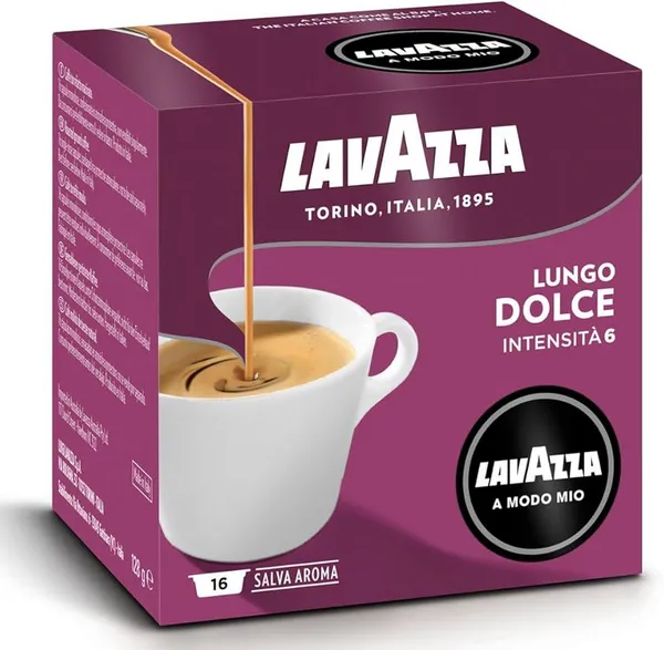 Lavazza Lungo Dolce Coffee 16 Capsules