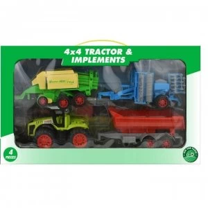 Kandytoys Tractor Set 00 - 2 Asst