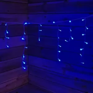 100 Blue Icicle Connectable LED Seasonal Lights with 60w Transformer