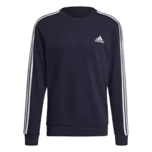 adidas Essentials French Terry 3-Stripes Sweatshirt Mens - Blue