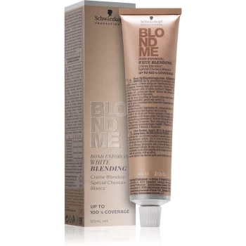 Schwarzkopf Professional Blondme White & Blending Lightening Cream for Covering White Hair Shade W - Caramel 60ml