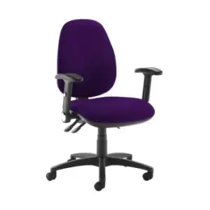 Dams MTO Jota High Back Operator Chair with Folding Arms - Blizzard Grey