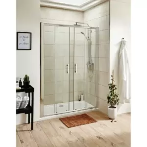 Nuie Pacific 1700mm Double Sliding Shower Door - AQSLD17 - Silver