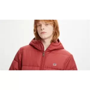 Levis Telegraph Hood Shrt Jkt Caviar - Red