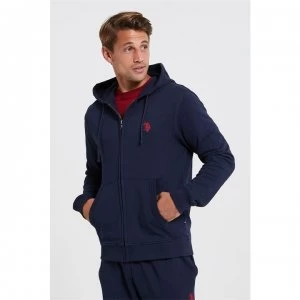 US Polo Assn Fleece Zip Hoodie - Navy Blazer