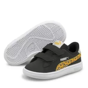 Puma Smash Roar Infant Girls Trainers - Black