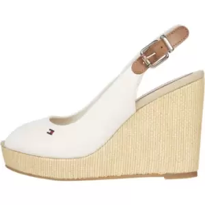 Tommy Hilfiger Iconic Elena Sling Back Wedges - White