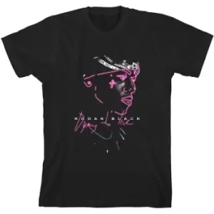 Kodak Black - Neon Outline Unisex XX-Large T-Shirt - Black