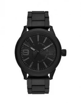 Diesel Rasp Black Dial Black Bracelet Watch