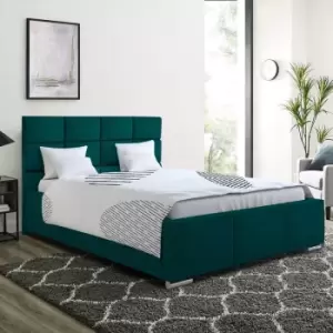 Envisage Trade - Gerali Upholstered Beds - Plush Velvet, Single Size Frame, Green - Green