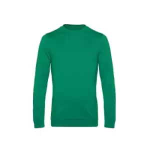 B&C Mens Set In Sweatshirt (L) (Kelly Green)