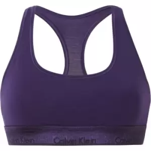 Calvin Klein Modern Cotton Logo Bralette - Purple