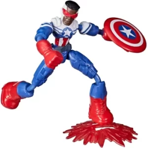 Captain America Falcon (Marvel Avengers) Bend & Flex Action Figure