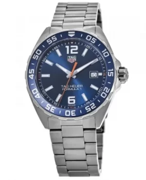 Tag Heuer Formula 1 Quartz 43mm Blue Dial Steel Band Mens Watch WAZ1010.BA0842 WAZ1010.BA0842