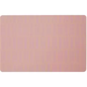 Premier Housewares - Set of 4 Frosted Place Mats/ Woven Placemats Mat/ Pink Table Mats/ W44 X D29 X H1cm