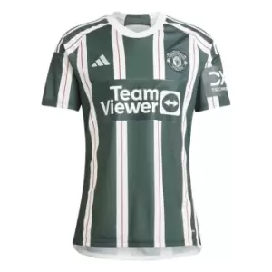 adidas Manchester United Away Shirt 2023 2024 Adults - Green