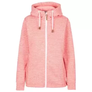 Trespass Womens/Ladies Kari Striped Fleece Jacket (XXS) (Rhubarb Marl)