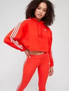 adidas Originals Short Hoodie - Red, Size 6, Women