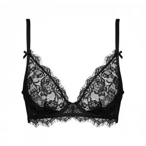 Figleaves Pulse Lace Underwired Bra - Black