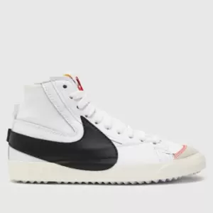 Nike White & Black Blazer Mid Jumbo Trainers