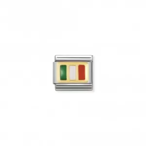 Nomination Composable Classic Europe Flag Gold Ireland Link 030234/10